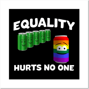 Equality Hurts No One LGBTQ Equal Rights Posters and Art